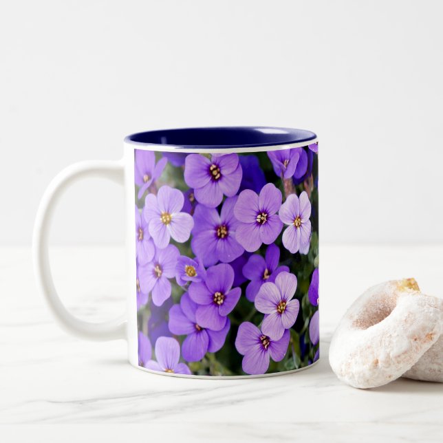 Tasse 2 Couleurs Violets (Avec donut)