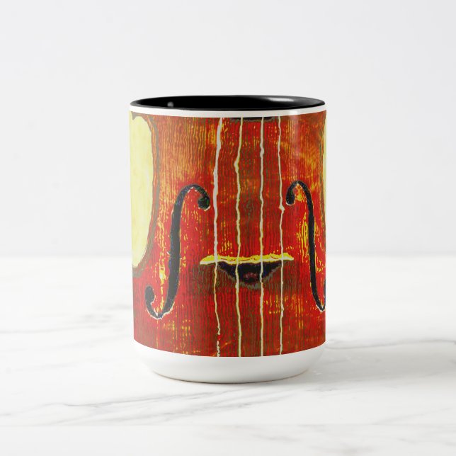TASSE 2 COULEURS VIOLON (Centre)