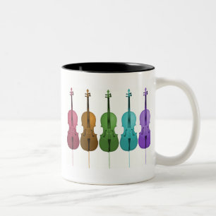Tasse 2 Couleurs Violoncelles et couleur