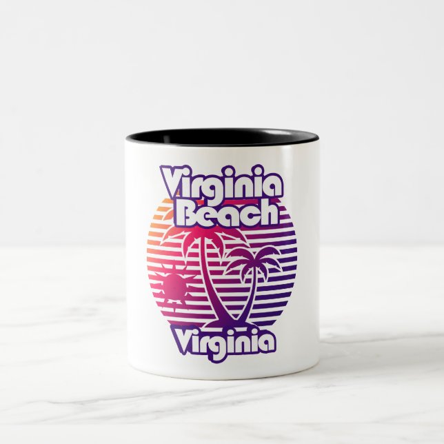 Tasse 2 Couleurs Virginia Beach (Centre)