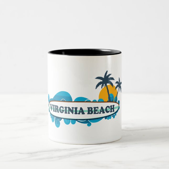 Tasse 2 Couleurs Virginia Beach. (Centre)