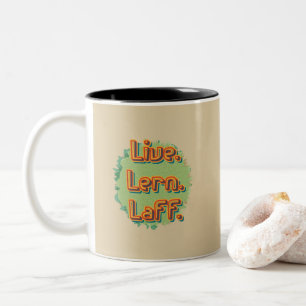 Tasse 2 Couleurs Vis. Écoutez. Laff. Gfx-03