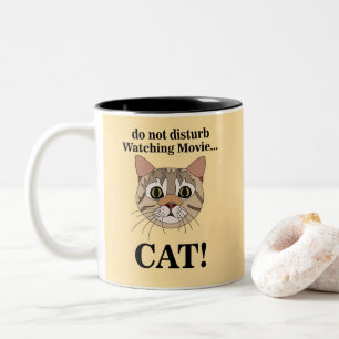 Tasse 2 Couleurs Visage de chat drôle