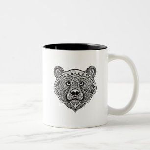 Tasse 2 Couleurs Visage inspiré d'ours