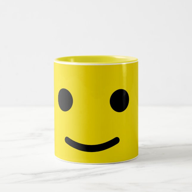 Tasse 2 Couleurs Visage Jaune (Centre)