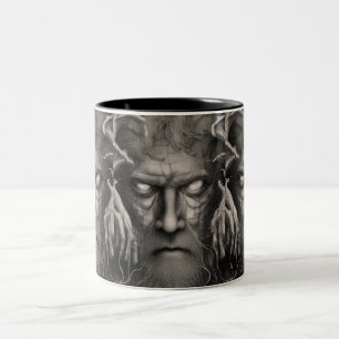 Tasse 2 Couleurs Visage malin du démon ancien