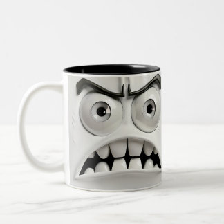 Tasse 2 Couleurs Visage Sarcastique 3D