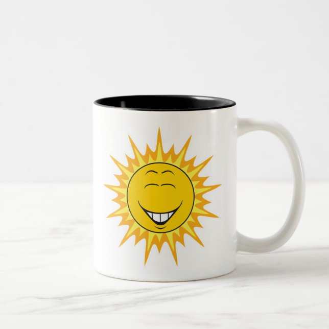 Tasse 2 Couleurs Visage soleil (Droit)