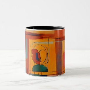 Tasse 2 Couleurs "Visages Abstraits Rothko Mug"
