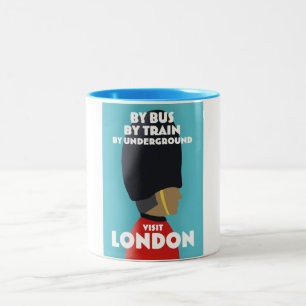 Tasse 2 Couleurs Visite impression d'art de Londres.