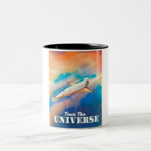 Tasse 2 Couleurs Visitez le vaisseau spatial Universe