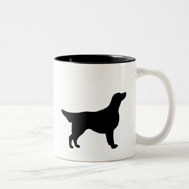 Tasse 2 Couleurs Vitesse enduite plate de chien d'arrêt (Droit)