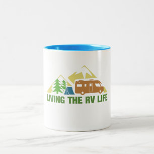 Tasse 2 Couleurs vivant la vie 2 de camping de rv