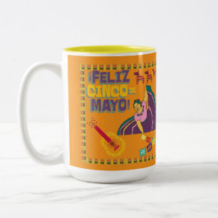 Tasse 2 Couleurs Vive la liberté orange