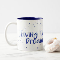 Vivre Le Rêve Café Mug, Navy