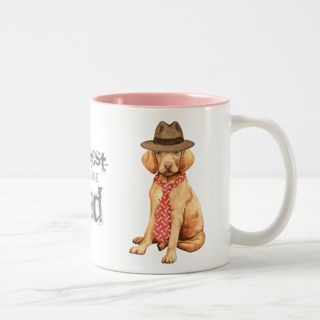Tasse 2 Couleurs Vizsla Papa (Droit)