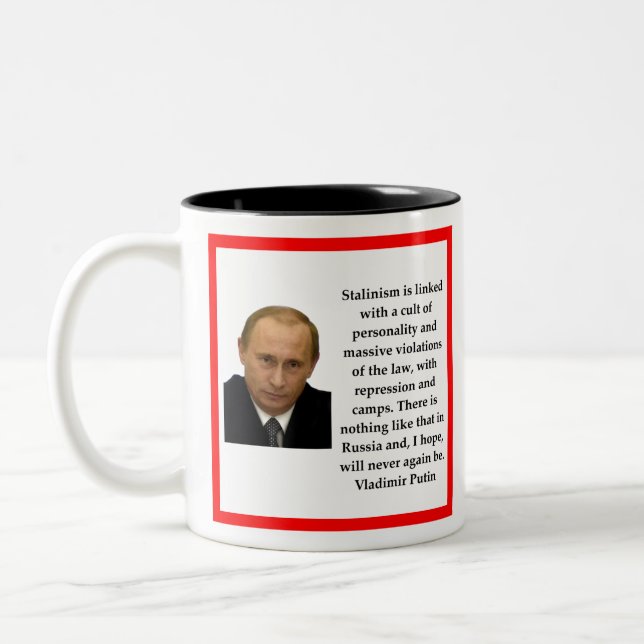 Tasse 2 Couleurs Vladimir Poutine (Gauche)