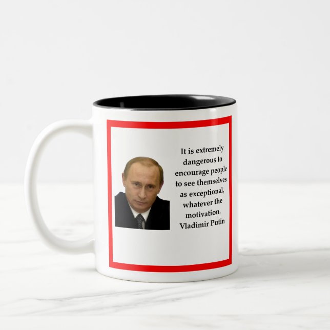 Tasse 2 Couleurs Vladimir Poutine (Gauche)