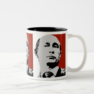 Tasse 2 Couleurs Vladimir Poutine rouge