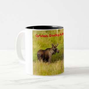 Tasse 2 Couleurs Vœux de Noël mon chasseur-cueilleur