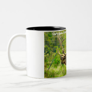 Tasse 2 Couleurs Vœux de Noël mon chasseur-cueilleur