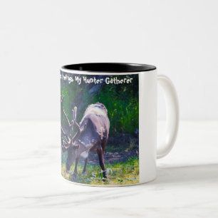 Tasse 2 Couleurs Vœux de Noël mon chasseur-cueilleur