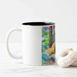 Tasse 2 Couleurs Vœux de Noël Mon Chasseur Cueilleur