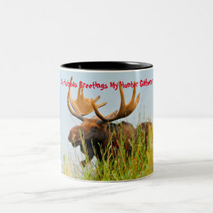 Tasse 2 Couleurs Vœux de Noël mon chasseur-cueilleur