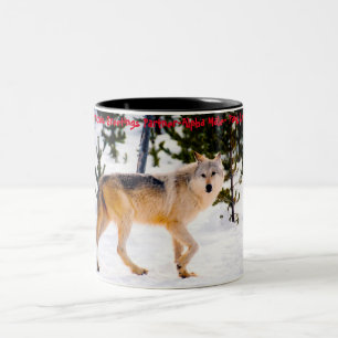 Tasse 2 Couleurs Vœux de Noël  'Mon Partenaire' , 'Mâle Alpha',