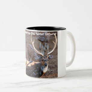 Tasse 2 Couleurs Vœux de Noël Papa Chasseur-Cueilleur