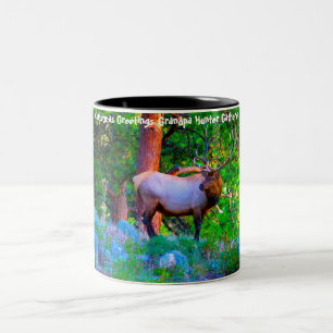 Tasse 2 Couleurs Vœux de Noël Papapi Hunter Gatherer