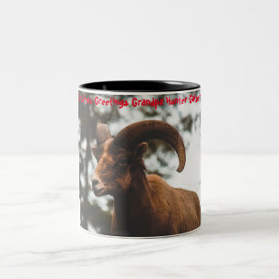 Tasse 2 Couleurs Vœux de Noël Papy Chasseur-Cueilleur