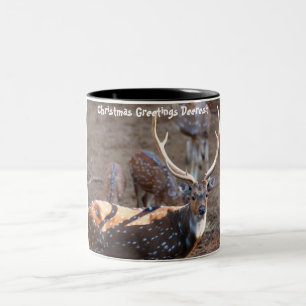 Tasse 2 Couleurs Vœux de Noël Très chers