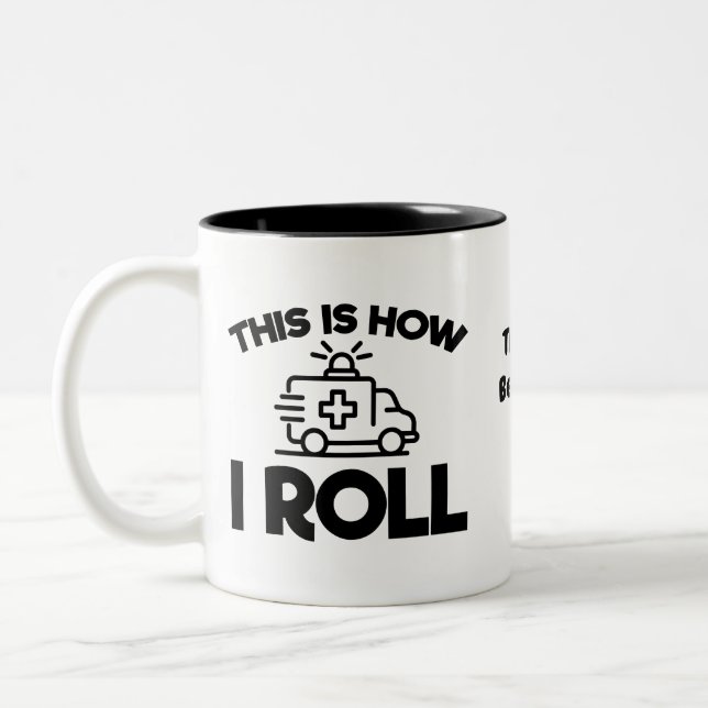 Tasse 2 Couleurs Voici comment je roule (Gauche)