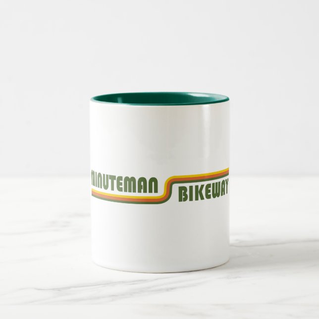 Tasse 2 Couleurs Voie cyclable Minuteman Boston Massachusetts (Centre)