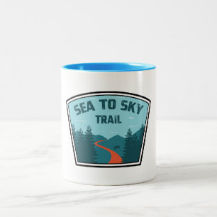 Tasse 2 Couleurs Voie maritime vers le ciel Colombie-Britannique