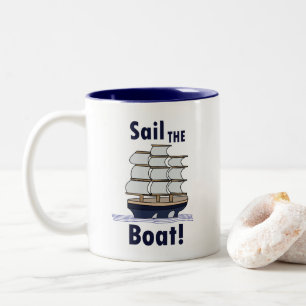 Tasse 2 Couleurs Voile de voilier