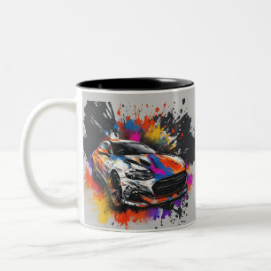 TASSE 2 COULEURS VOITURE AUTO