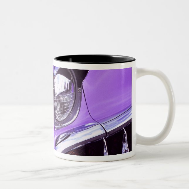 Tasse 2 Couleurs Voiture classique : Chevrolet avec le capot (Droit)