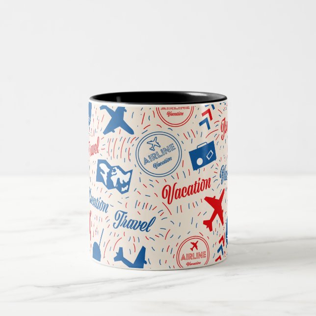 Tasse 2 Couleurs Voiture Classique Vintage (Centre)