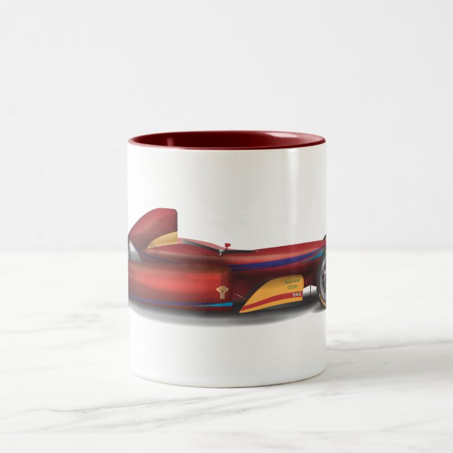 Tasse 2 Couleurs Voiture de course (Centre)