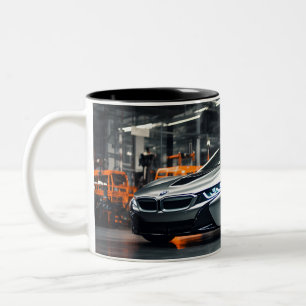 Tasse 2 Couleurs voiture de course futuriste en aluminium