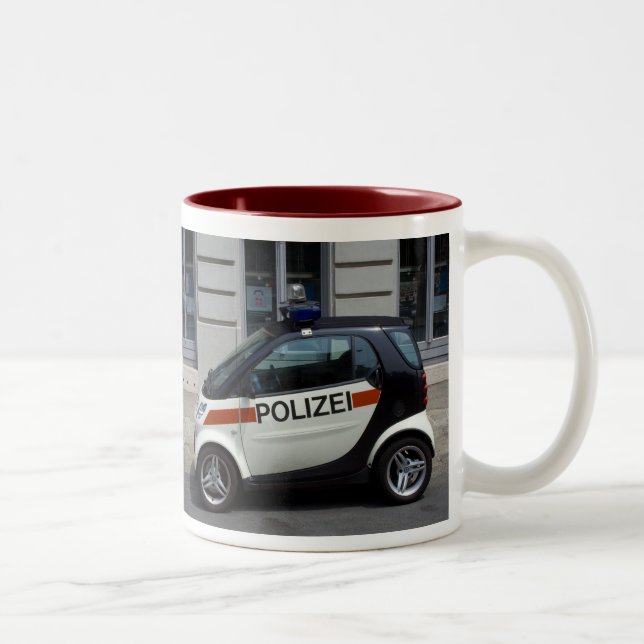 Tasse 2 Couleurs voiture de police intelligente (Droit)