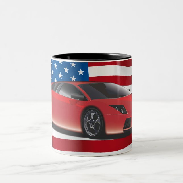 Tasse 2 Couleurs Voiture de sport (Centre)