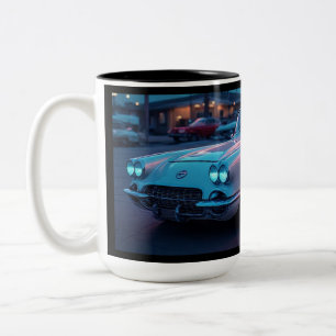 Tasse 2 Couleurs Voiture de sport vintage Snowcrest White Fuelie Ro
