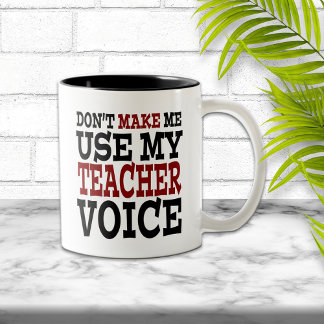 Tasse 2 Couleurs Voix de professeur amusante