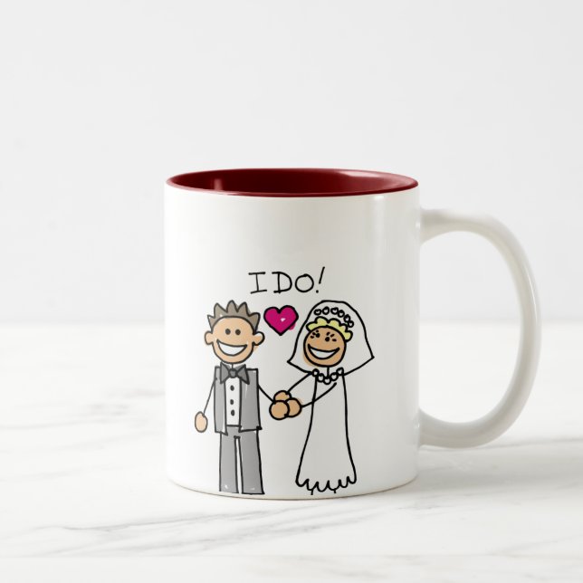 Tasse 2 Couleurs Voix d'échange de mariée et de chambre (Droit)