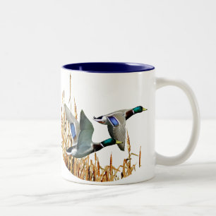 TASSE 2 COULEURS VOLER DE CANARDS DE MALLARD