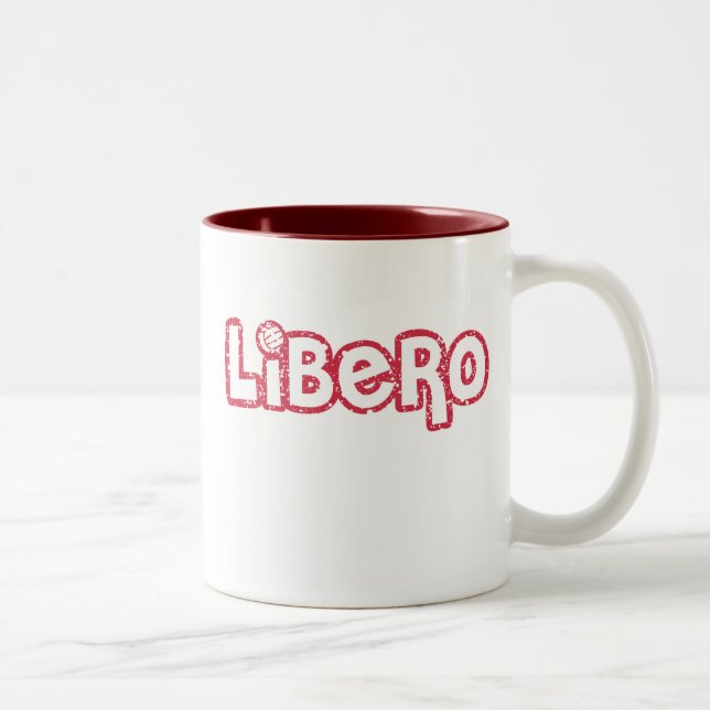 Tasse 2 Couleurs Volleyball de Libero (Droit)
