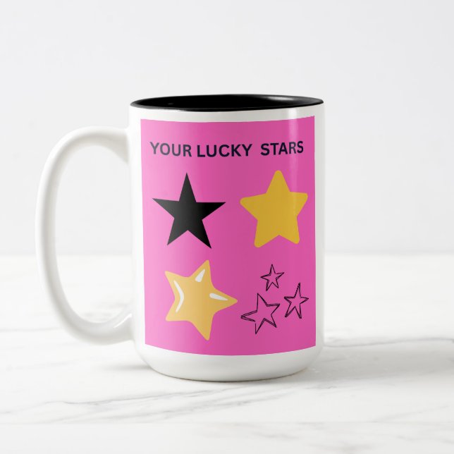 TASSE 2 COULEURS VOS ÉTOILES CHANCEUSES (Gauche)